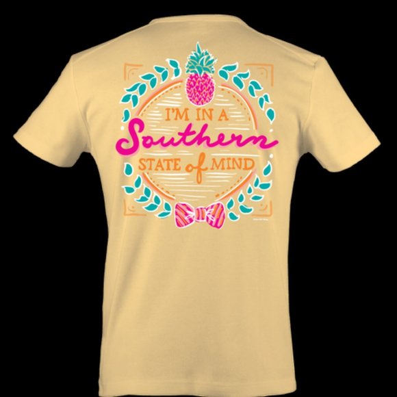 I'm in a Southern State of Mind Sunshine Yellow T-shirt Womens sz. 2XL - Picture 1 of 3